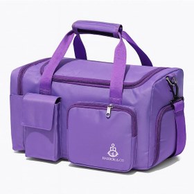 Resim Çok Bölmeli Suya Dayanıklı Spor Ve Seyahat Çantası Ayakkabı Bölmeli, Hafif & Dayanıklı lila 