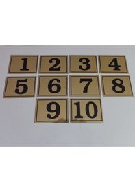 Resim Gendec 6X8 Cm Yapışkanlı No 1'Den 10'A 