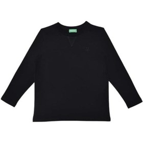 Resim United Colors Of Benetton Benetton Kız Çocuk Uzun Kollu Basic T-shirt Bnt-g21576 Siyah 