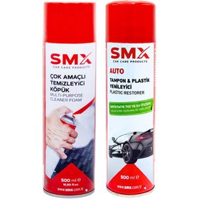 Resim SMX Çok Amaçlı Temizleyici Köpük 500 ml Tampon Ve Plastik Yenileyici 500 ml 