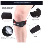 Resim Xindoker Kırmızı Nilon-eva Patella Koruyucu Kayış, li, 19.5x6cm, 38g, Fonksiyonel Diz Destek Kırmızı 