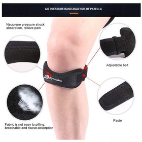 Resim Xindoker Kırmızı Nilon-eva Patella Koruyucu Kayış, li, 19.5x6cm, 38g, Fonksiyonel Diz Destek Kırmızı 