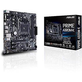 Resim ASUS Prime A320m-k Amd A320 Am4 Ddr4 3200 Hdmı Vga M2 Usb3.1 Matx Anakart 