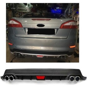 Resim Ford Mondeo Uyumlu Body Kit Difüzör 4 Çıkış Yuvarlak Siyah Model 2 