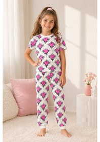 Resim Beniizle Kız Çocuk Pijama Takımı Pembe 