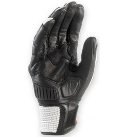 Resim Clover Rsc-3 Siyah/Beyaz Yazlık Kısa Deri Eldiven 