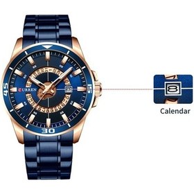 Resim Yingfu Curren Erkek Kol Saati - Beyaz Kadranlı, Paslanmaz Çelik Kordon, 3atm Su Geçirmez, Kalender Ve Işıklı İğneler, Quart Çok Renkli 