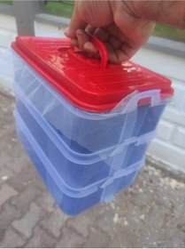 Resim Tunasol Organik Kompost Box +1.000 Adet Kırmızı Kaliforniya Solucanı 3 Katlı 