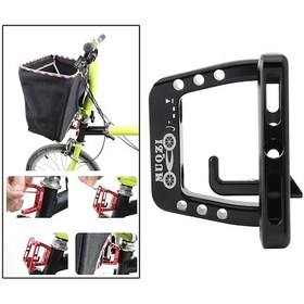 Resim Dolıty Için Katlanır Bisiklet Ön Taşıyıcı Blok Siyah Siyah 