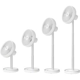 Resim Fakir Şarjlı (Type-C), Sessiz, Teleskobik Masaüstü & Uzayabilir Vantilatör MWL-10 