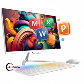 Resim J-TECH A12903 i5 3470 16GB RAM 256GB SSD 24 inç Webcam WiFi All in One Bilgisayar 