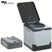 Resim Valkyrie Seyyar Portatif Tuvalet Katlanır Tekne Karavan Kamp Araba Tuvaleti 