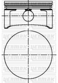 Resim YENMAK 31-04219-000 Piston+Segman Std 80.50 Mm ( Opel : Astra Vectra Z 1.8Xe - Xel - X1.8 ) (X 1.8 623517 3104219000 (WH853635) (Fiyat:4 Adet İçindir) 