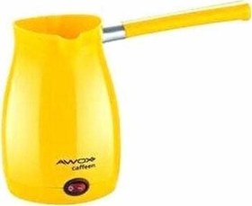 Resim AWOX CAFFEEN SARI ELEKTRİKLİ CEZVE TÜRK KAHVESİ MAKİNESİ PLASTİK ÇİFT AĞIZ 0.4LT - 5 FİNCAN 1000W GO5060Gok111036 