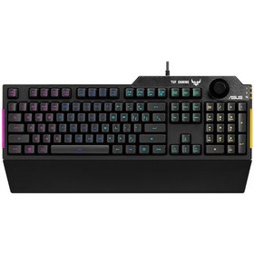 Resim Asus RA04 TUF Gaming K1 Kablolu Mekanik Hisli RGB Gaming Türkçe Q Klavye 