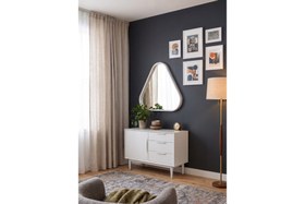 Resim SPECİFİC AYNA, BEYAZ, 45 CM 