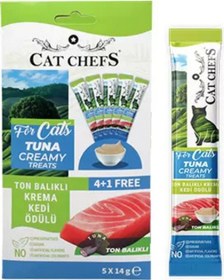 Resim Ton Balıklı Ve Kremalı Kedi Ödül Maması 14 Gr X 5 Adet 