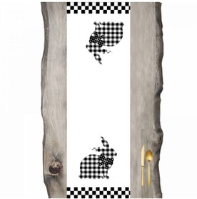 Resim Tavşan Siyah Beyaz Easter Ranır - Runner 