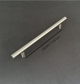 Resim Helen Paslanmaz İnox Tv Ünitesi Vestiyer Yatak Odası Mutfak Dolap Çekmece Kulpu 128 Mm 2 Adet 