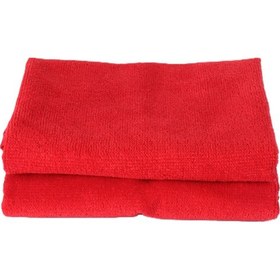Resim 2 Adet Mutfak Havlusu El Yüz Havlusu Kırmızı 