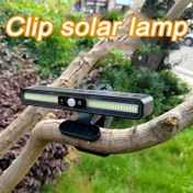 Resim 1 adet EcoSmart Güneş Enerjili Klipsli Peyzaj Lambası Hareket Sensörlü, Ultra Parlak LED Bahçe, Çit ve Dış Mekan Dekorasyonu için, Plastik Lamba Gövdesi, Güneş Nikel Pil, ≤36V Çalışma Gerilimi 