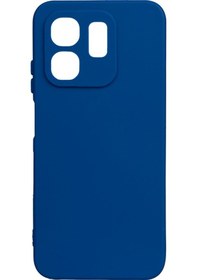 Resim İnfinix Smart 9 Kılıf Biye Yumuşak Silikon Case Mavi 