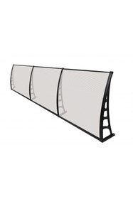 Resim SUNDURMAGROSS CROCUS Kapı Pencere Üstü Pratik Sundurma 80X360 – Şeffaf 