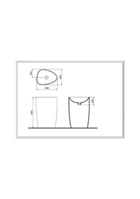 Resim Bocchi Etna Monoblok Yerden Lavabo Parlak Siyah 1075-005-0125 