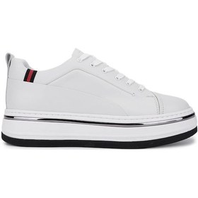 Resim Tamer Tanca Erkek Hakiki Deri Beyaz Sneakers & Spor Ayakkabı 381 21624 Erk Ayk Y25 Beyaz Dr/met Beyaz 