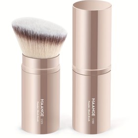 Resim 1 Adet Fondöten Fırçası, Alüminyum Fırça Çubuğu, Geri Çekilebilir Fırça, Yüksek Kaliteli Makyaj Fırçası, Yumuşak Kıllar, Kabuki Makyaj Fırçası, Seyahat Partisi Taşınabilir, Bayan Hediyesi 