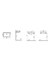 Resim VitrA Archiplan Dar Lavabo 60 x 38 CM Beyaz 7404B003-0016 