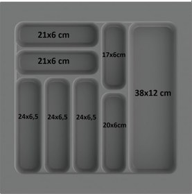 Resim Çekmece İçi Kaşıklık Kepçelik Düzenleyici Organizer 49x49 Cm Beyaz 43x40 Cm Kadar Kesilebilir Beyaz 