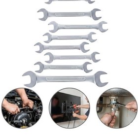 Resim Bfs Açık Ağız Kombine Anahtar Seti 8 Ölçü Dayanıklı Yapı 