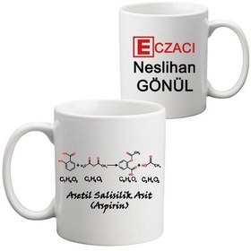 Resim Eczacıya Hediye Isimli Aspirin Kupa Bardak 
