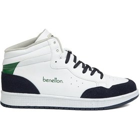 Resim Benetton Bn-30869 - 3471 Beyaz Lacivert - Erkek Spor Ayakkabı 001 