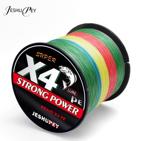 Resim 1 Makara JESHUPEY Ağır Hizmet Tipi 4 Katmanlı PE Olta İpi - Süper Güçlü Örgülü, 0.14-0.45mm Çap, 300m/500m Uzunluk (328/546 Yard), Ekstrem Atış Mesafesi ve Hızlı Geri Alma, Tatlısu/Tuzlu Su Balıkçılığı İçin - Bass, Turna, Somon, Tonus Gibi Büyük Oyun Balıkları İçin Uygun - Dayanıklı PE Örgü İp, Çok Renkli Tasarım, Aşınmaya Dirençli Malzeme, Spor Balıkçılar İçin 