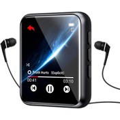 Resim SWOFY 32 GB MP3 1.8inç çalar, Bluetooth 5.0, taşınabilir MP3 çalar, tam dokunmatik ekran ve hoparlör 