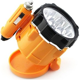 Resim 12v Mini Araç Işıldak Spot Mıknatıslı Turuncu 