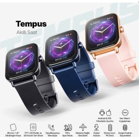 Resim Ttec 2SW01 Tempus 46 MM TFT Ekranlı Dikdörtgen Kasa Akıllı Saat 