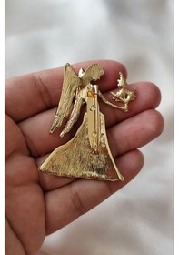 Resim Gracefulvirgo Başak Broşu Altın 