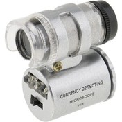 Resim Suntek Uv Led Işık Ile 60x Mini Cep Mikroskobu Kuyumcu 