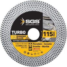 Resim Sgs 2328 Seramik Hassas Fayans Kesici Ince 115X1,6X22 