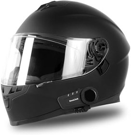 Resim X06 Pro İnterkom Bluetooth 6 Kişi Grup Motosiklet Kulaklık Müzik Paylaşımı Kask Intercom Sesli Yanıt 