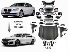 Resim Bmw F01 / 7 Serisi (2013-2015) Arası Makyajlı Kasa Uyumlu G12 Facelıft Body Kit / Xenon Farlı Model 
