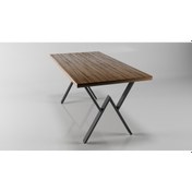 Resim W Model Metal Ayak Seti Siyah Metal Masa Ayağı 