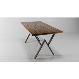 Resim W Model Metal Ayak Seti Siyah Metal Masa Ayağı 