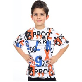Resim Ekkokids Erkek Çocuk Pano Baskılı Tshirt-14040-beyaz Beyaz 