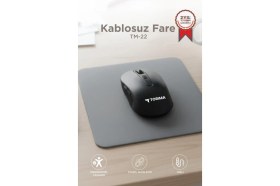 Resim Torima Kablosuz Mouse Usb Alıcılı Fare TM22 Siyah 