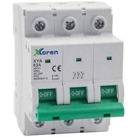 Resim Xkoren 125a 3 Kutuplu Yük Ayırıcı Anahtar Isolator 4 Adet 