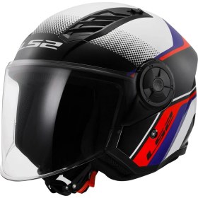 Resim LS2 Aırflow 2 Rush Uyumlu Beyaz-mavi-kırmızı Kask 
